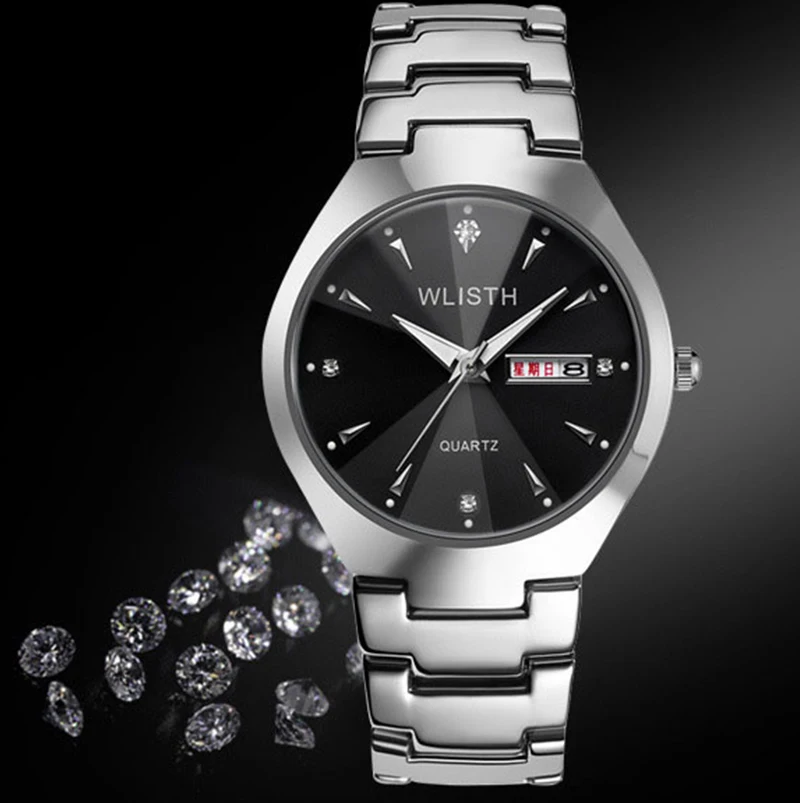 Новые модели мужские и женские Роскошные наручные часы бренд романтическая пара твердый ремешок кварцевые деловые наручные часы для влюбленных пар