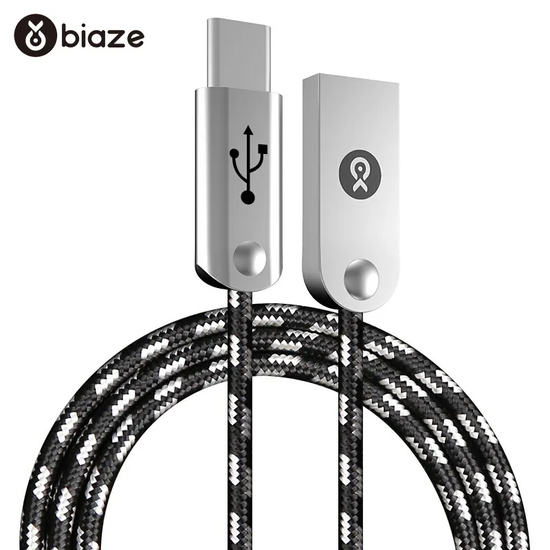 Biaze USB Type C Cable for Samsung Galaxy S9 S8 Oneplus 6 Fast Charging Mobile Phone Charger Cord Huawei P20 lite Data | Мобильные