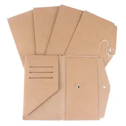Ручной работы из крафт-бумаги держатель для файлов для путешествий аксессуары для ведения записей винтажные Ретро карты карман для