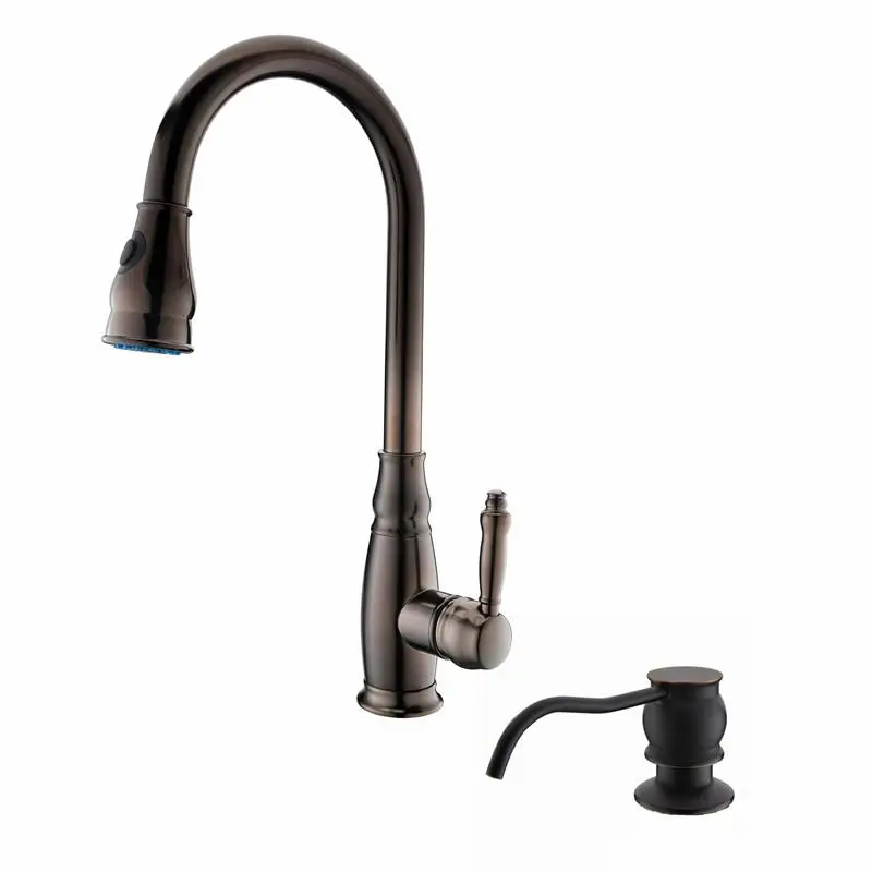 Aliexpress Premium Oil Rubbed Bronze Kitchen Faucet Orb Aliexpress Premium Oil Rubbed Bronze Kitchen Faucet Orb Sink Mixer Tap With Soap Dispenser 2018 Whole New Arrial From Reliable