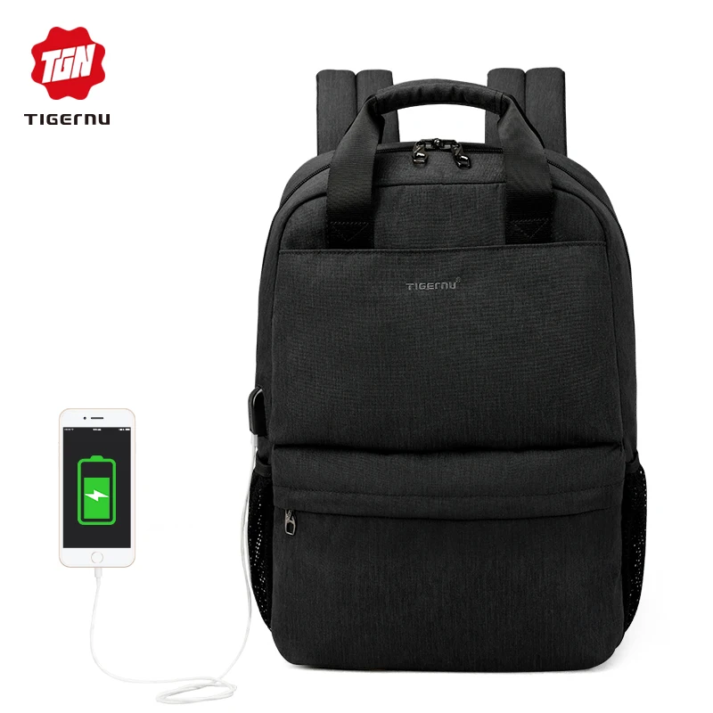 2018 Tigernu Escuela de moda Mochila portátil 15 pulgadas negocio de viajes Mochila envío libre para mujer hombre