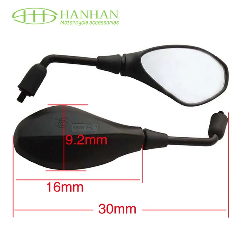 

Free Shipping Brand New Rearview Mirror for PIAGGIO X10 500 350 125 MP3 TOURING X7 DUCATI M620/695/696/800/900 Black