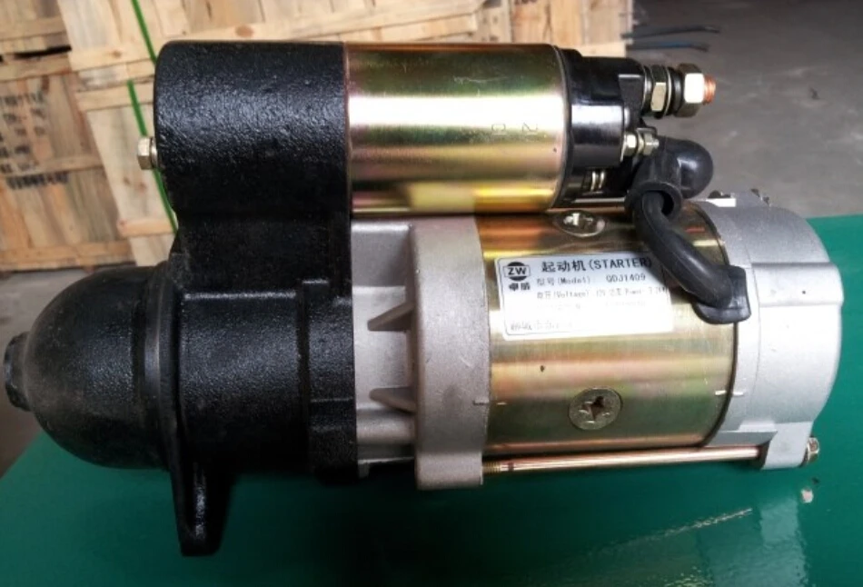 K495/4100D/ZD/P diesel engine spare parts starter motor 12V weifang