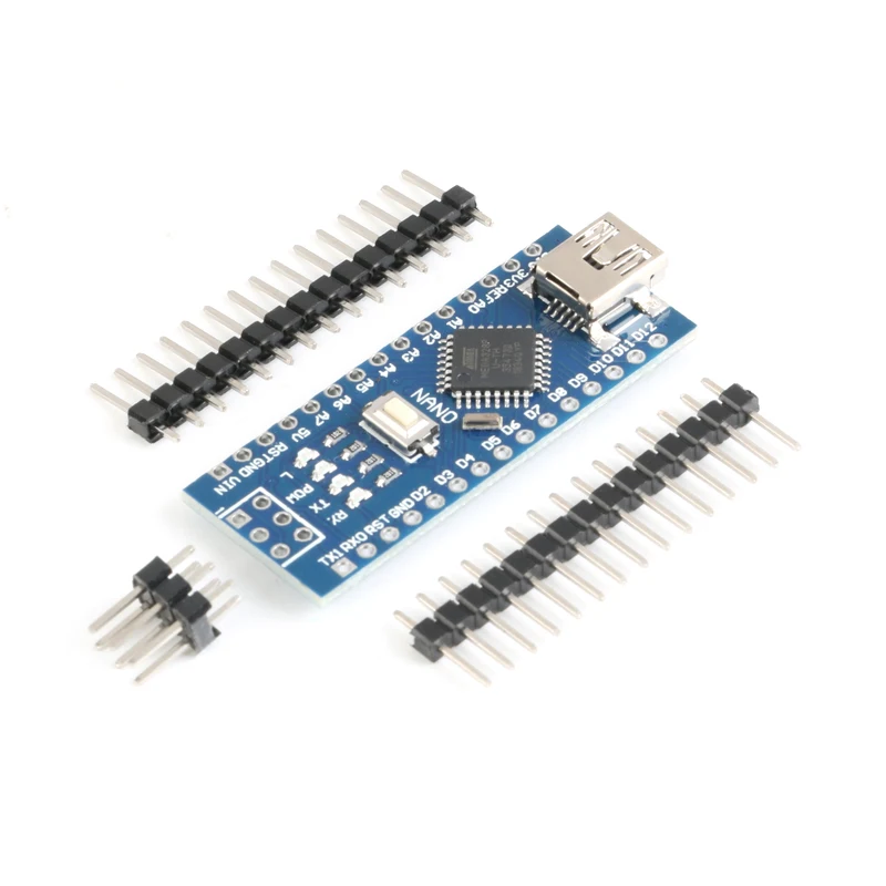 Nano Mini USB макетная плата Nano V3.0 плата контроллера ATmega328P CH340G USB для ttl NANO 3,0 Для Arduino с usb-кабелем - Цвет: module not soldered