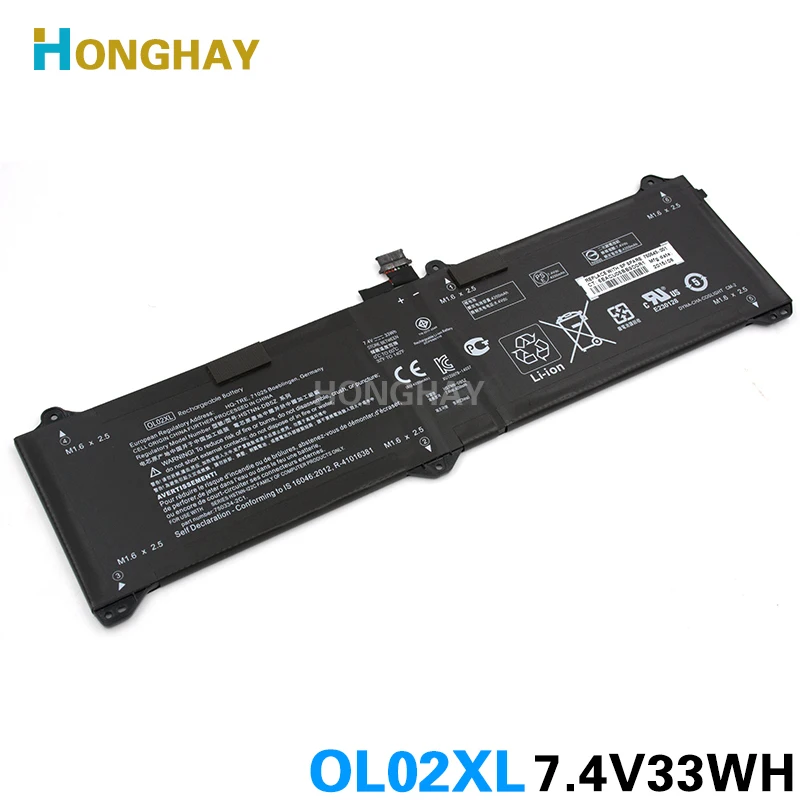 Скидка HONGHAY 7,4 В 33wh оригинальный OL02XL Аккумулятор для ноутбука HP EliteBook Elite x2 1011 G1 OL02XL HSTNN DB5Z