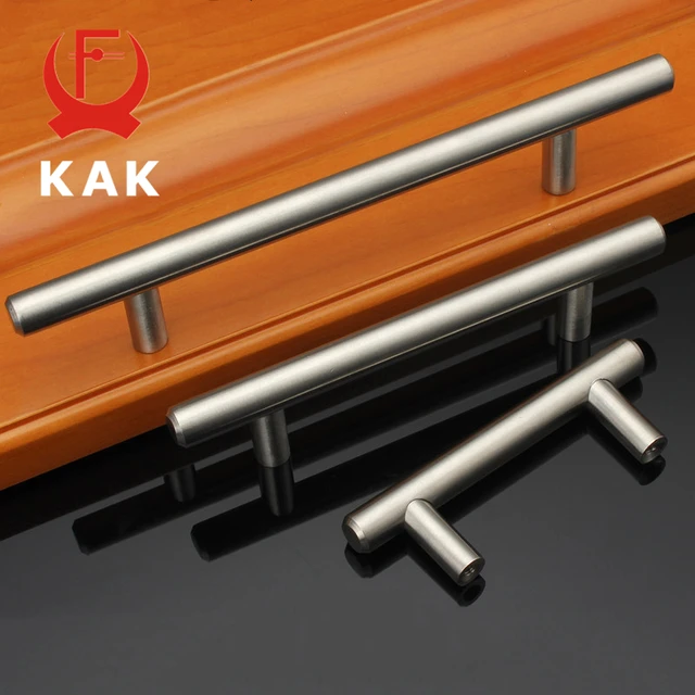 KAK 4 "~ 24'' สแตนเลสสตีลเส้นผ่าศูนย์กลาง10มม.ตู้ครัวประตูบาร์Tบาร์จับดึงลูกบิดเฟอร์นิเจอร์ฮาร์ดแวร์ 4