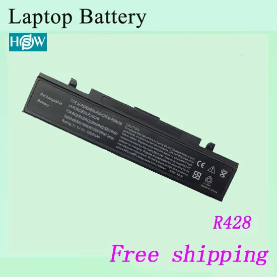 

Laptop batteries for samsung AA-PB9NC6B PB9NC5B PB9NC6W/E PL9NC2B PB9NS6B PB9NC6W PL9NC6W R468H R522H R428 battery