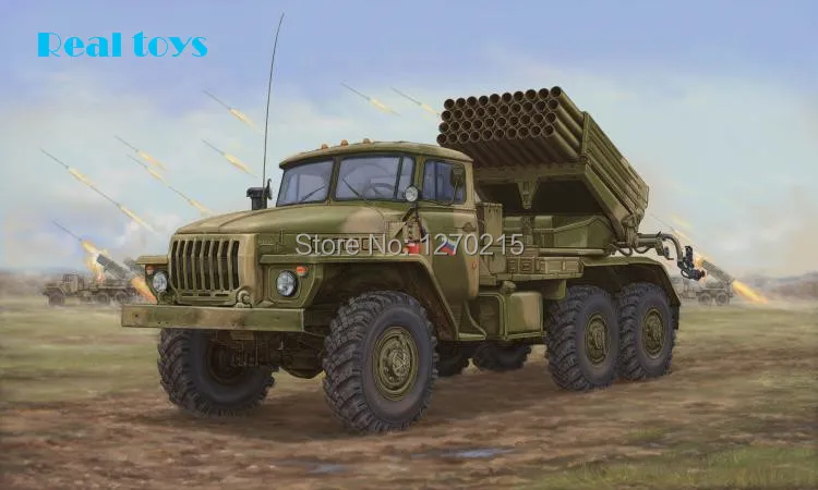 Трубач модель 01014 1/35 русский BM-21 град mrl поздно