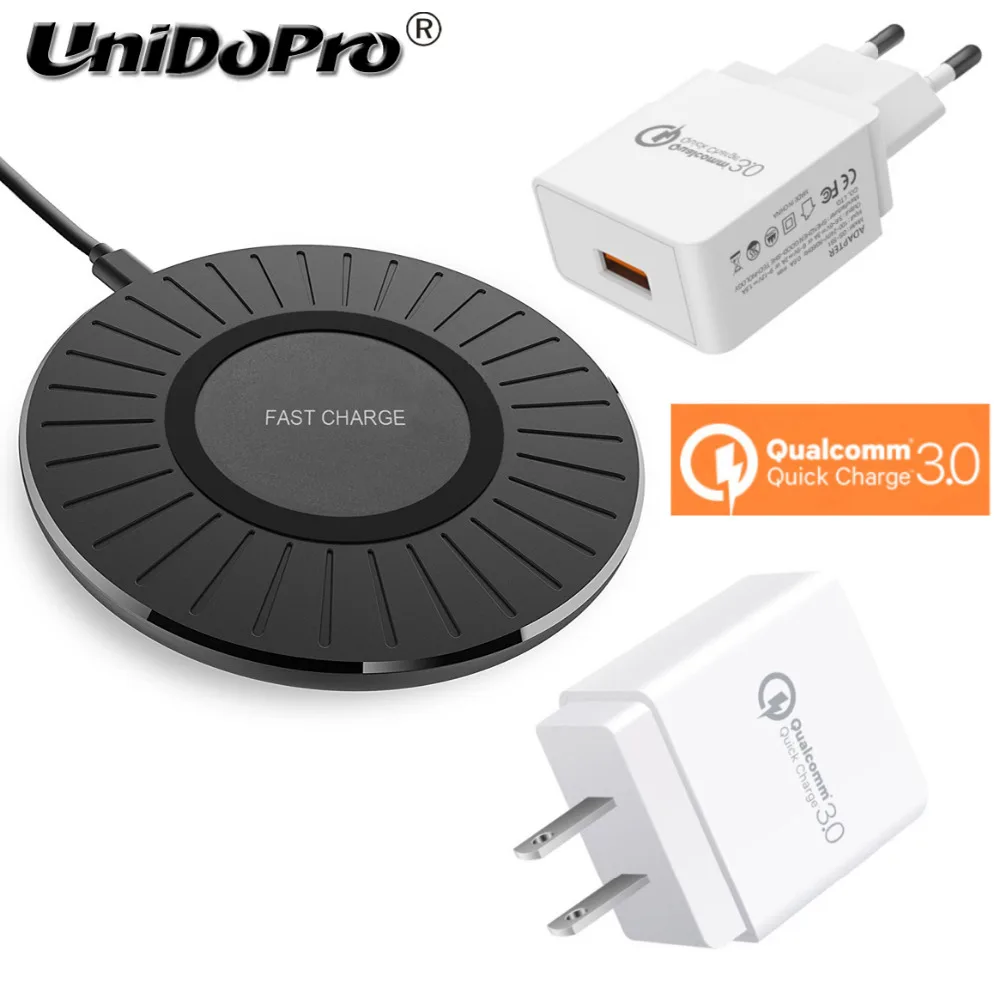 

Wireless Charger Pad for Doogee S70 S60 Lite / S60 S70 Lite Qi Wireless Charging & QC 3.0 18W EU / US Plug AC Wall Adapter