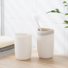 В скандинавском упрощенном стиле Тонкая Пластиковая чашка для зубных щеток Отель Путешествия стаканы для ванной комнаты Аксессуары зубная щетка кружка