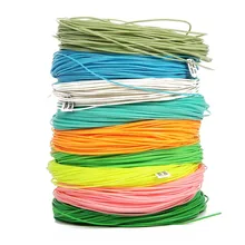 1 шт. Fly Line WF 1/2/3/4/5/6/7/8/9F 100 футов Розовый/Зеленый мох/оранжевый/синий/желтый Вес вперед плавающая Fly Рыболовная линия
