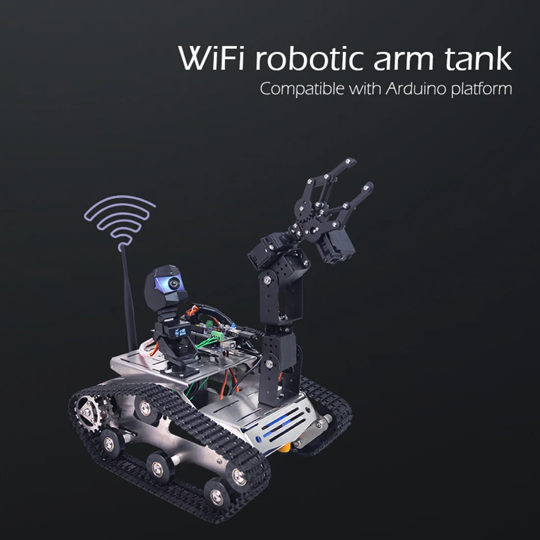 Программируемый TH WiFi FPV Танк робот автомобильный комплект с рукояткой для Raspberry Pi 3B-Line Patrol препятствие Избегайте версии маленький коготь