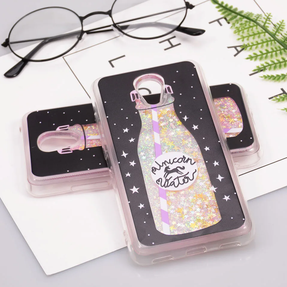 Reaoom for Meizu M6 Case Glitter Dynamic Liquid Star Quicksand Colorful Cute Bottle Unicorn Protection Cover Capa for Meilan 6   (8)