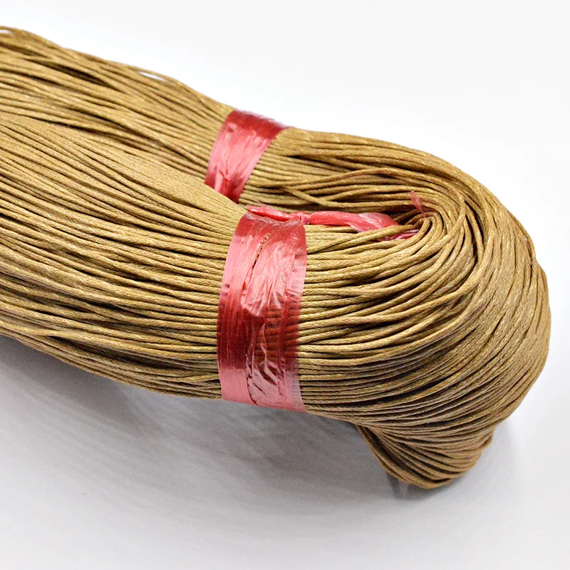 

FLTMRH 1mm Waxed Cotton Cord Waxed Thread Cord String Strap Necklace Rope Bead DIY Jewelry Making for Bracelet