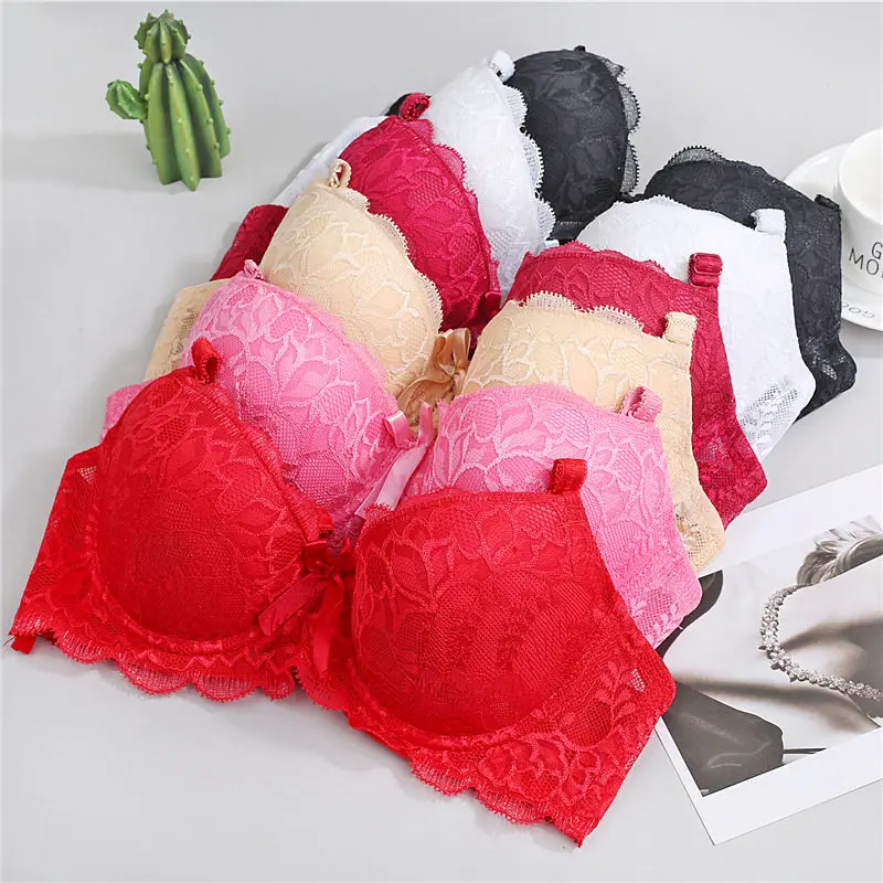  Women Padded Lingerie Brassiere Sexy Lace Floral Bra Bralette Underwear 2018