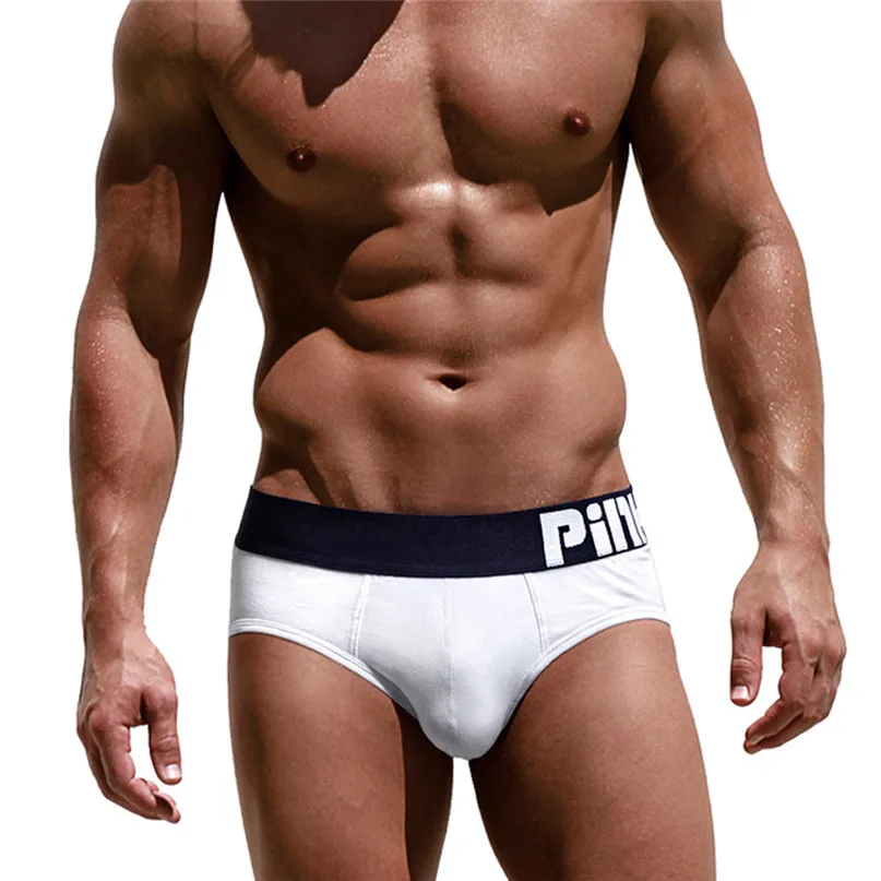 Breathable Boxer Brief Sexy Mens Underpants Briefs Shorts Pouch Soft Cotton Underwear comfortable Swim Briefs #2H25 (24)