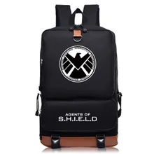 Mode gürtel rucksäcke schild agentur Leucht Rucksäcke für frauen jugendliche marvel schultaschen Unisex Superhero tasche
