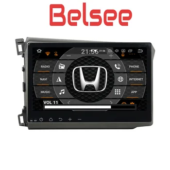 

Belsee for 2012-2014 Honda Civic Car Stereo 10.1" IPS Screen Android 8 Radio Unit Octa Core GPS Navigation Autoradio Bluetooth