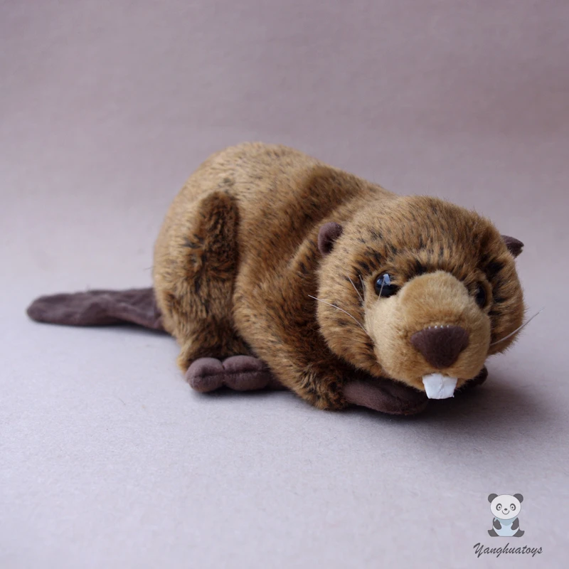 Stuffed Toy Wild Beaver Doll  Cute Children'S Toys Holiday Present Soft
