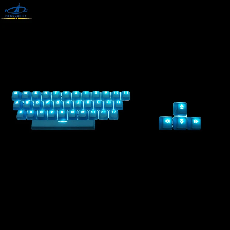

[HFSECURITY] Mechanical Keyboard Letters Areas ABS Keycap PBT Keycaps Pink Orange Blue Green Color Translucent Keypress
