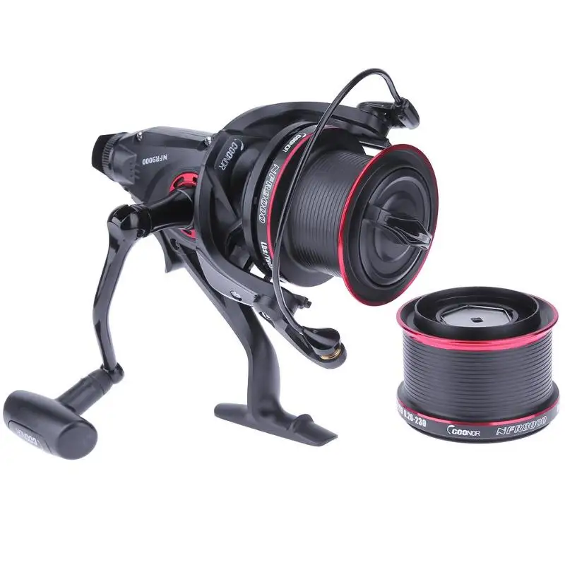 

12+1BB 4.6:1 Carp Fishing Reel Casting Spinning Reel w/ a Spare Metal Spool Fishing Tackle for Saltwater