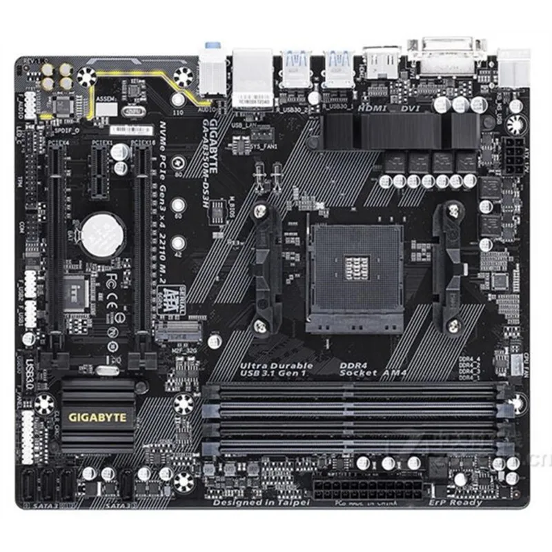 

Used original For Gigabyte GA-AB350M-DS3H Original Desktop Motherboard AB350M-DS3H B350 Socket AM4 DDR4