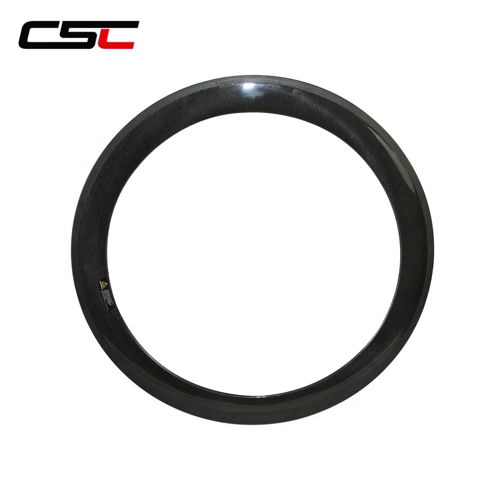 Perfect CSC New Full Carbon 700C road bike wheel rims 60mm clincher 23mm width 2