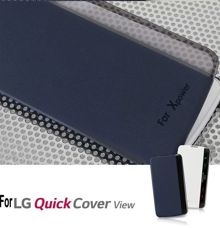 Чехол для LG X power Quick Cover окошко для просмотра ответа флип-чехол для LG X power K220ds K210 K220 чехол для телефона s кожаный PU Sleep Call