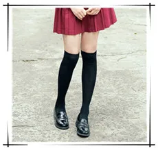 Аниме косплей школьная форма JK Студенческая плотная плиссированная юбка для девочек до середины икры эластичная талия плиссированные юбки