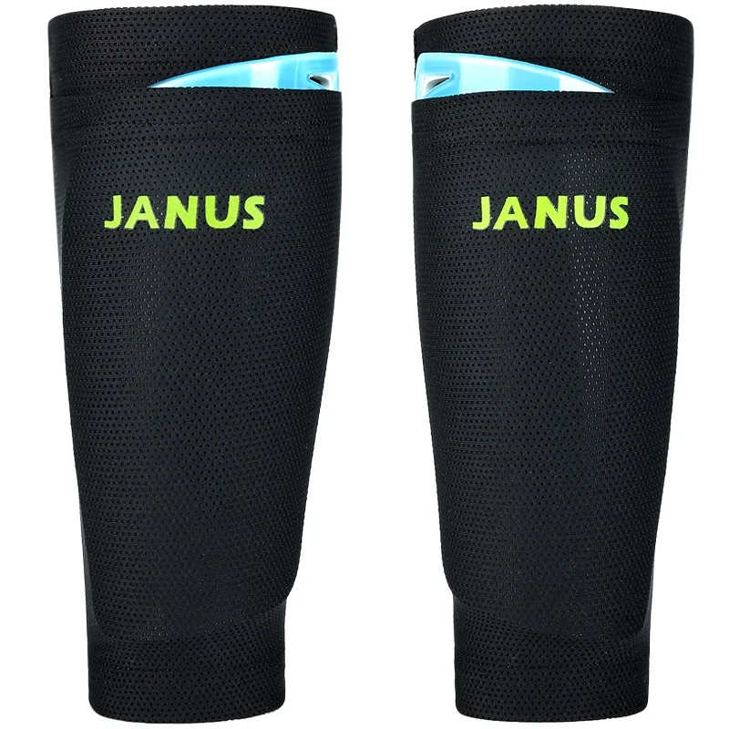 Soccer Football Shin Guard Black Leggings Pads Pro...