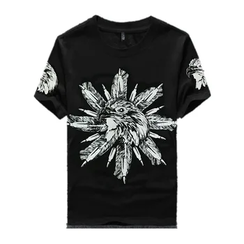 

Free shipping plus size Clothing o-neck Men's T Shirt Men Fashion Tshirts loose Casual For Male T-shirt 2xl-6xl