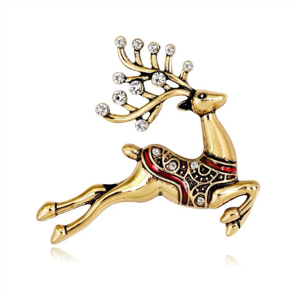 Aliexpress.com : Buy Vintage Christmas Deer Brooch Pin For Women Kids ...