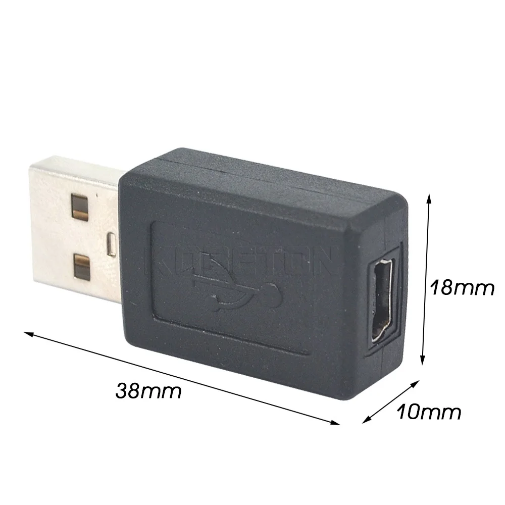 Kebidumei USB 2 0 A штекер для мини-usb B Тип женский B M/F адаптер соединитель конвертер