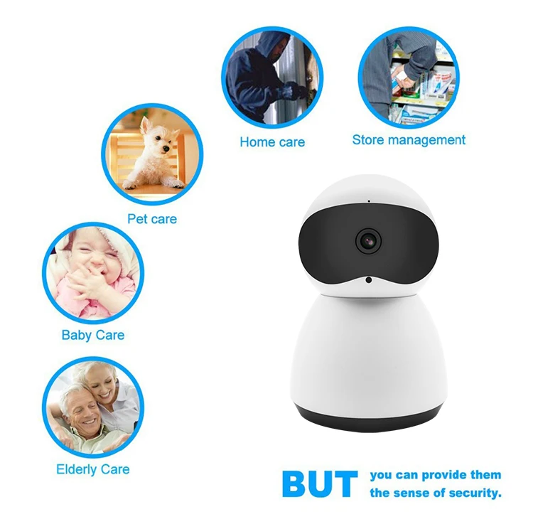 

Night Vision 1080P Camera for Pet Baby Monitor, Home Security Camera Motion Detection Indoor Camera with Micro SD Card Slot