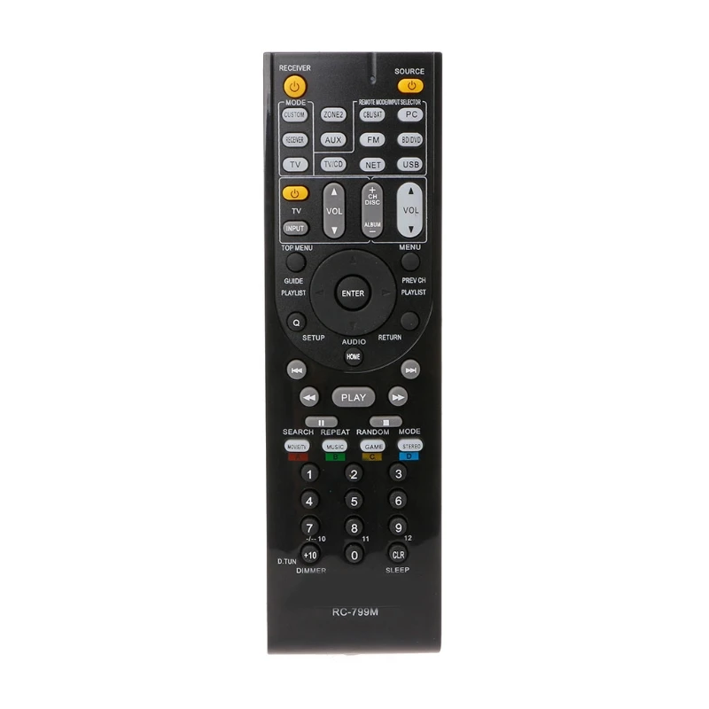 RC-799M Replaced Remote Control For Onkyo RC-799M AV HT-R391 HT-R558 HT-R590 HT-R591 HT-S5500 RC-834M RC-738M RC-812M RC-801M RC-799M Replaced Remote Control For Onkyo RC-799M AV HT-R391 HT-R558 HT-R590 HT-R591 HT-S5500 RC-834M RC-738M RC-812M RC-801M