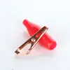 1pcs 10A 28mm Mini Red Copper Alligator Clip Cable Wire Battery Crocodile Clips Electrical Clamp Tester Probe Car Double-ended ► Photo 2/5