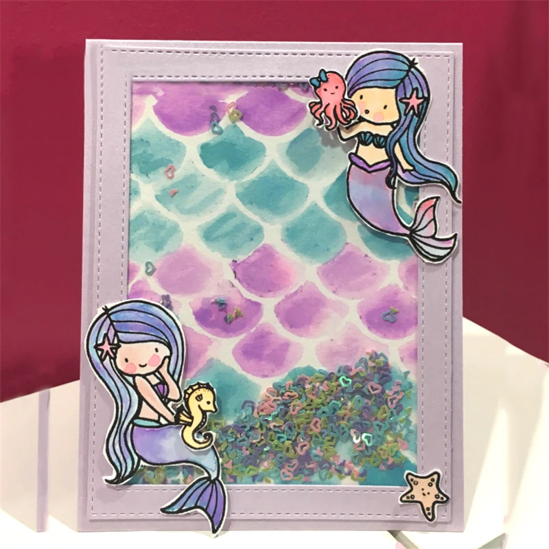 

Eastshape Dies Cutting Mermaid Metal DIY Embossing Scrapbooking Craft Card New Stencil Template Doe Cuts Paper Cutter