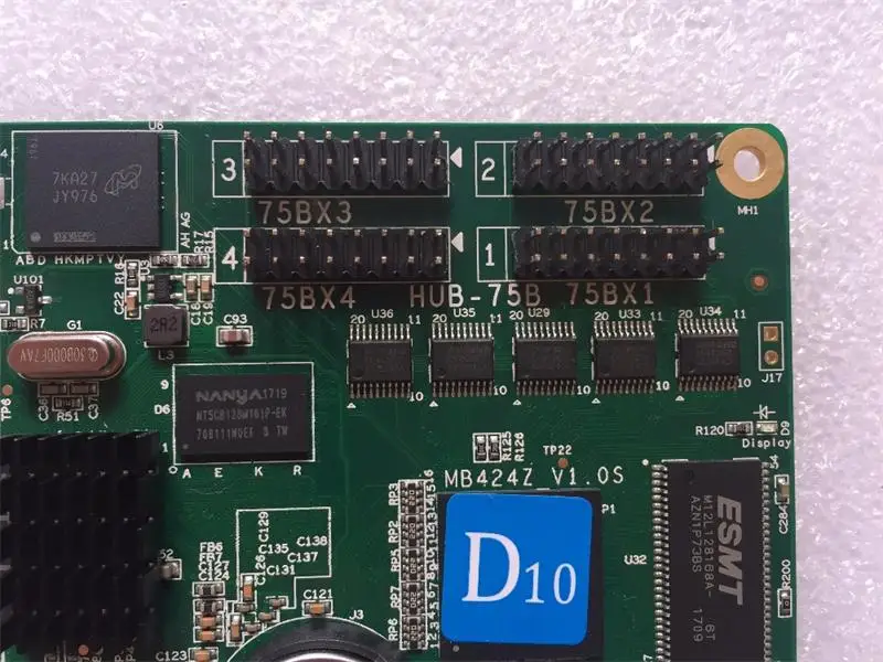 

4g Memory byte on board u+disk&lan/wifi,3g,4g(need buy module) not Audio HD-D10 384*64dots 4*hub75b asynchronous control card