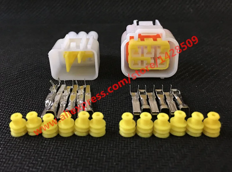 

Furukawa 5 Sets 6 Pin FW-C-6M-B FW-C-6F-B Female Male Waterproof Electrical Wire Connector Plug Auto Connectors