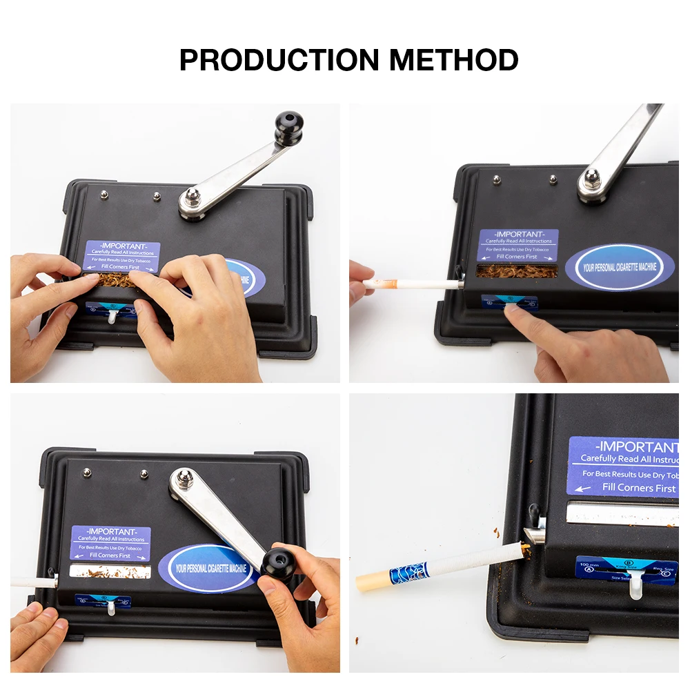 Сигареты прокатки машина DIY курительный инструмент 8 мм Металл табака инжектор производитель Ролик ручной работы
