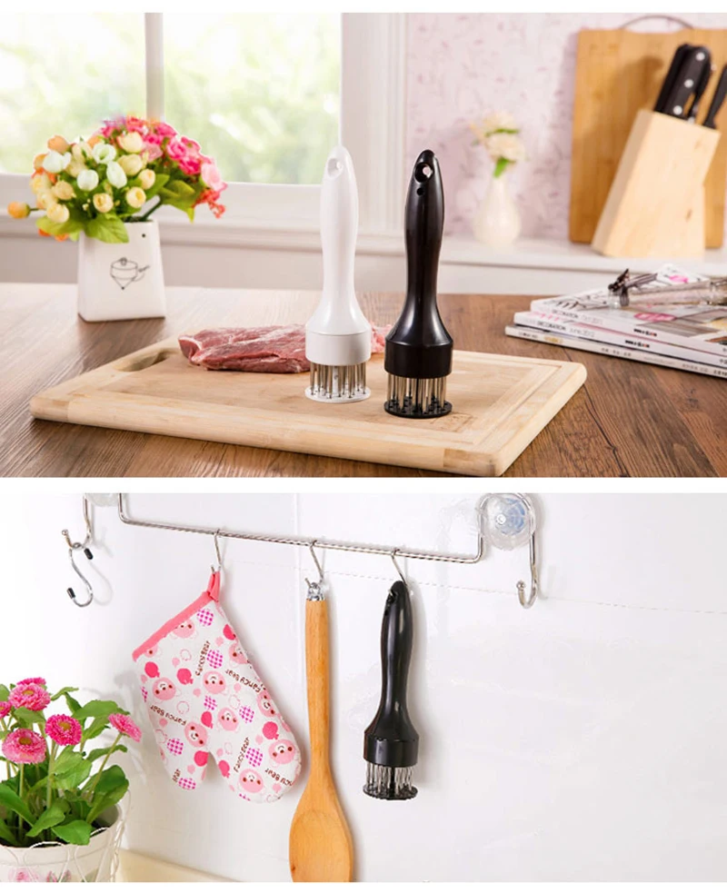 TUUTH Steak Pork Chops Quick Pine Needle Practical Stainless Steel Tender Meat Needle Tender Meat Hammer Kitchen Gadgets Steak A4