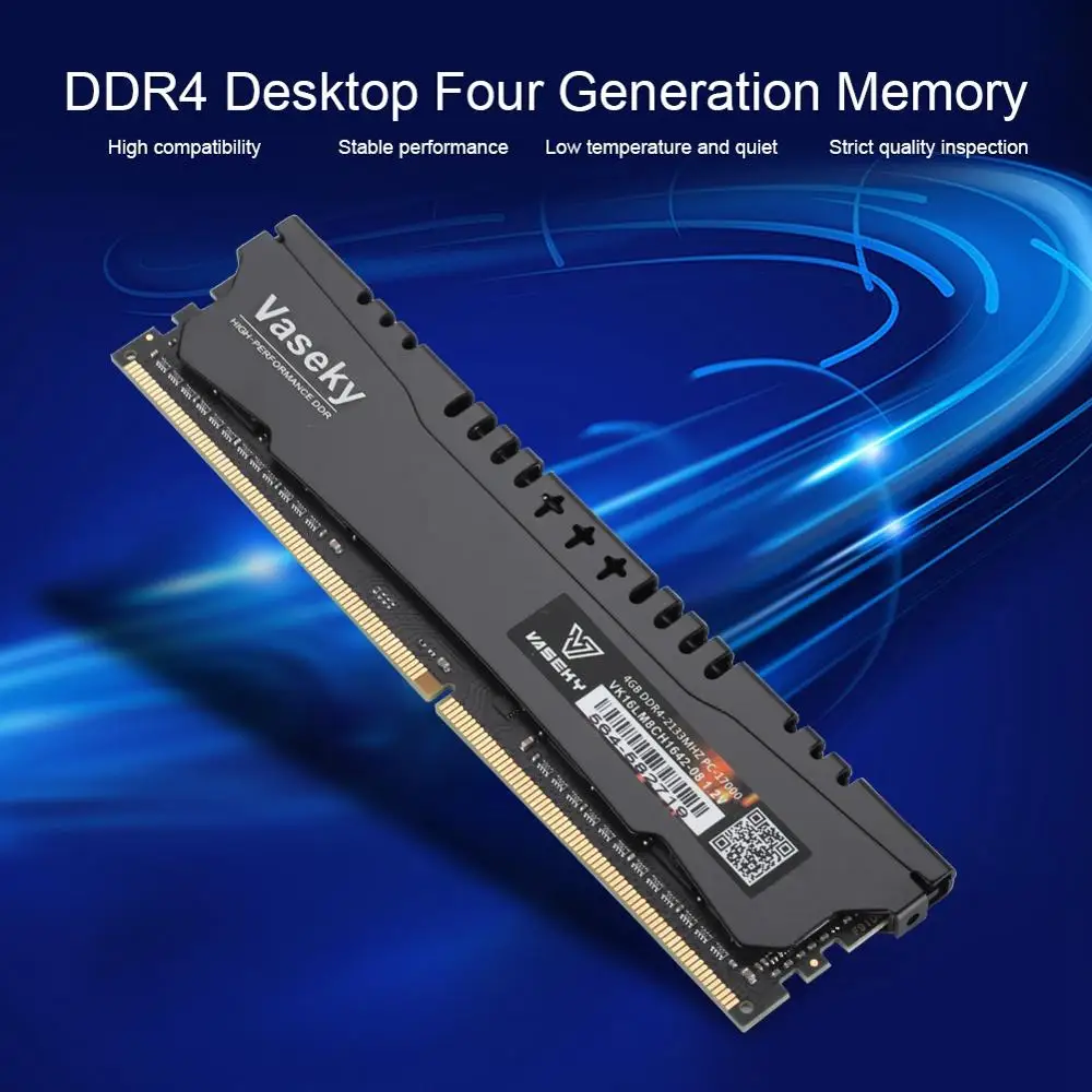 

Vaseky 4GB DDR4 2133MHz 288Pin For Desktop Motherboard Dedicated Memory RAM Full Link