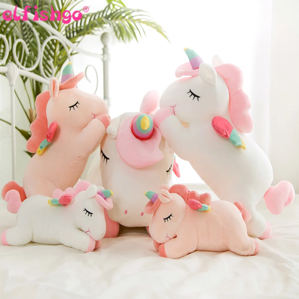 50 см лежащий набивной Единорог Куклы Kawaii мягкие животные плюшевые игрушечные