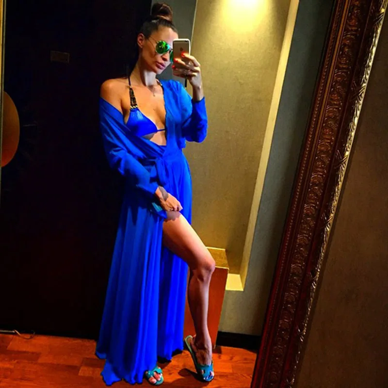 

TCBSG New Arrival Women Swimsuit Cover Ups Beach Tunic Dress 2019 Sexy Summer Robe De Plage Solid Cotton Pareo Beach Cover Up