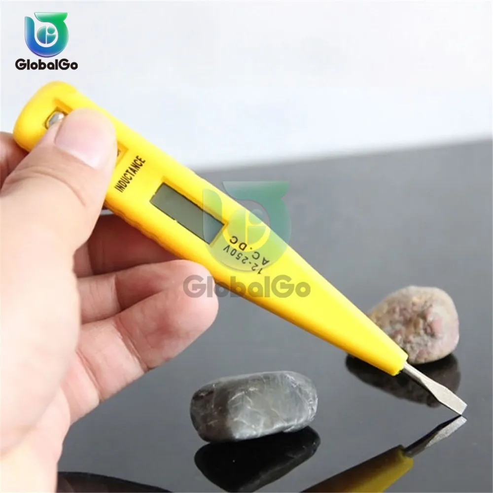 새로운 디지털 12V-250V DC AC 전압 검출기 비접촉 테스터 펜 테스터 미터 볼트 전기 테스트 AC/DC 전압 센서
