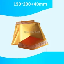 20 шт 150 мм* 200 мм+ 40 мм утолщенные противоугонные почтовые пакеты хорошего качества Желтый крафтовый конверт транспортировочный почтовый пакет