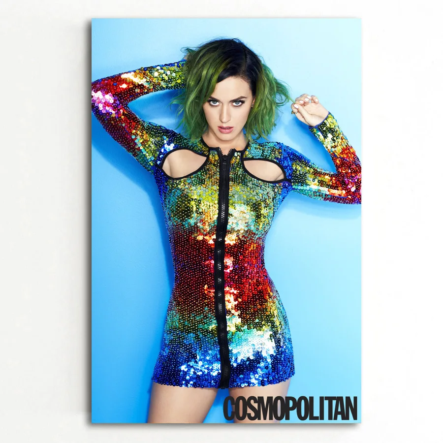 

Women celebrity singer Katy Perry Wall Art Posters and Prints Canvas Art Paintings For Living Room Decor