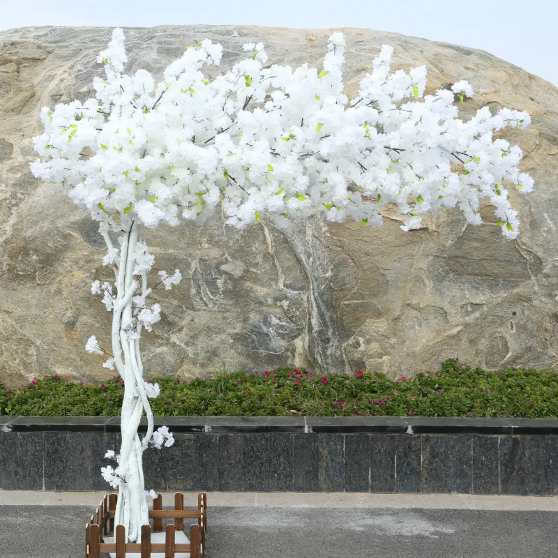 

1.8m and 2m high Imitation white cherry trees Wedding props fake tree Stage tree
