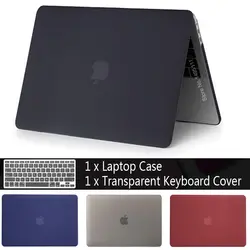 PFHEU чехол для ноутбука Apple MacBook Air Pro retina 11 12 13 15 mac book 13,3 дюймов с сенсорной панелью рукав в виде ракушки + крышка клавиатуры