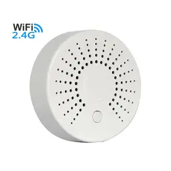 Wi-Fi Беспроводной детектор дыма датчик высокой температуры сигнализации батарея питание приложение push уведомления оповещения